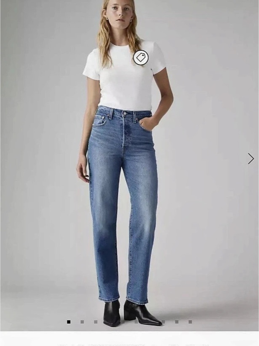 Levi's Ribcage Straight Ankle Jeans Blue size 31